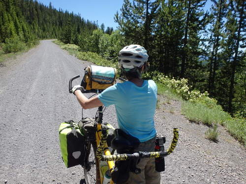 GDMBR: Climbing Chick Mountain.